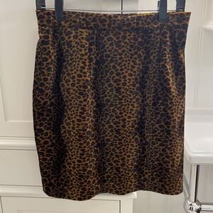 Vintage Brannan Studio Luxury Animal Print Skirt